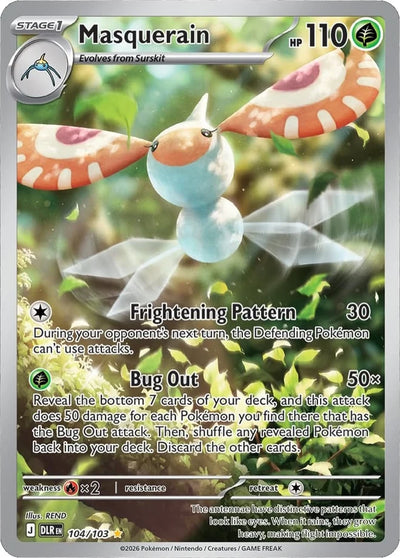 Maskeregen 104/103 Delta-Herrschaft Pokémon Karte