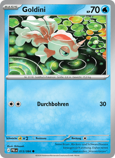 Goldini 013/084 Dunkelnacht Pokémon Karte