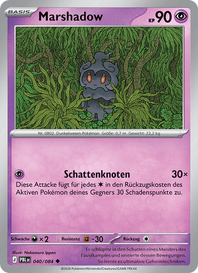 Marshadow 040/084 Dunkelnacht Pokémon Karte