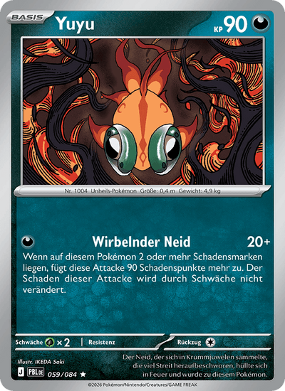 Yuyu 059/084 Dunkelnacht Pokémon Karte