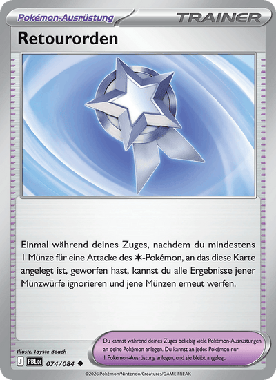 Retourorden 074/084 Dunkelnacht Pokémon Karte