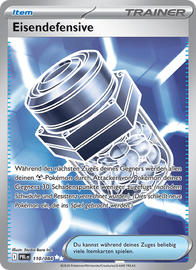 Eisendefensive 110/084 Dunkelnacht Pokémon Karte