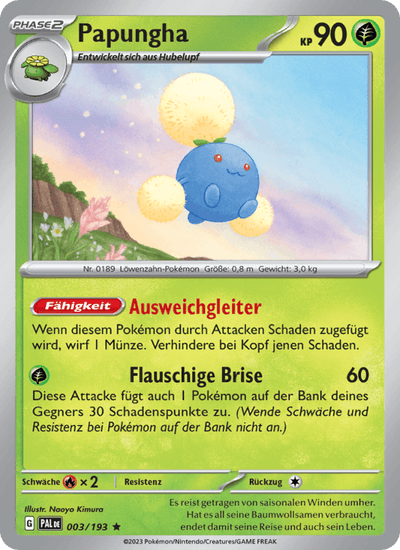 Papungha 003/193 Entwicklungen in Paldea Pokémon Karte
