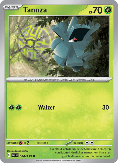 Tannza 004/193 Entwicklungen in Paldea Pokémon Karte