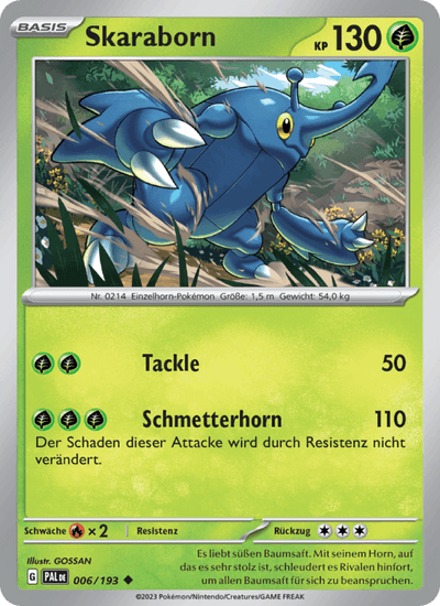 Skaraborn 006/193 Entwicklungen in Paldea Pokémon Karte