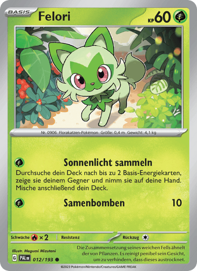 Felori 012/193 Entwicklungen in Paldea Pokémon Karte