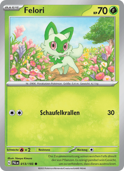Felori 013/193 Entwicklungen in Paldea Pokémon Karte
