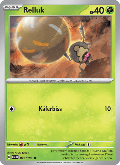 Relluk 025/193 Entwicklungen in Paldea Pokémon Karte