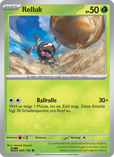 Relluk 026/193 Entwicklungen in Paldea Pokémon Karte