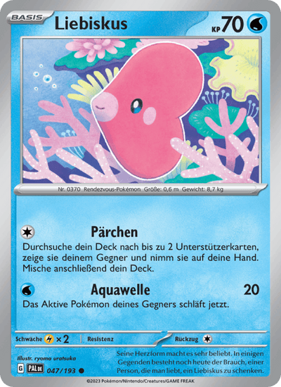 Liebiskus 047/193 Entwicklungen in Paldea Pokémon Karte