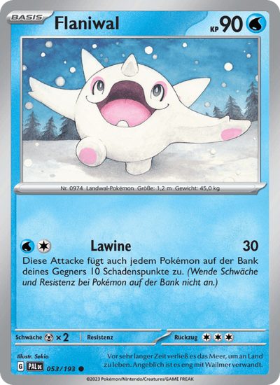 Flaniwal 053/193 Entwicklungen in Paldea Pokémon Karte