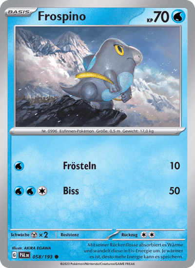Frospino 058/193 Entwicklungen in Paldea Pokémon Karte