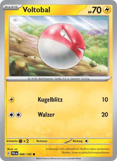 Voltobal 066/193 Entwicklungen in Paldea Pokémon Karte