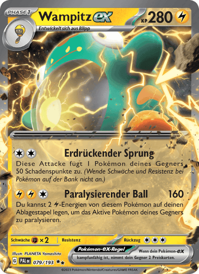 Wampitz-ex 079/193 Entwicklungen in Paldea Pokémon Karte