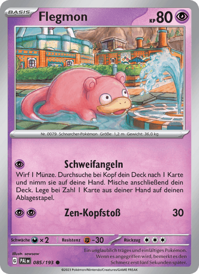 Flegmon 085/193 Entwicklungen in Paldea Pokémon Karte