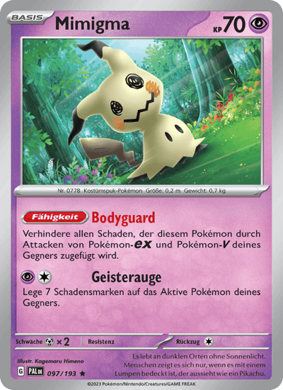 Mimigma 097/193 Entwicklungen in Paldea Pokémon Karte