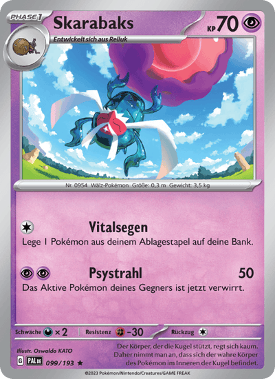 Skarabaks 099/193 Entwicklungen in Paldea Pokémon Karte