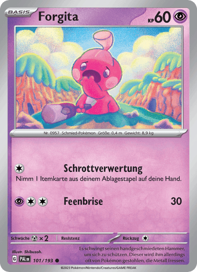 Forgita 101/193 Entwicklungen in Paldea Pokémon Karte