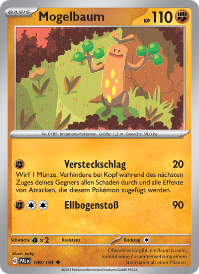 Mogelbaum 109/193 Entwicklungen in Paldea Pokémon Karte