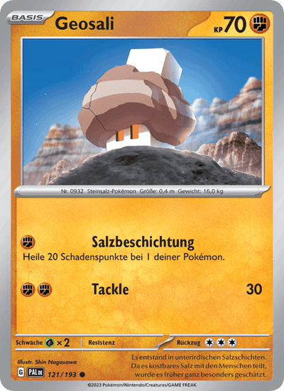 Geosali 121/193 Entwicklungen in Paldea Pokémon Karte