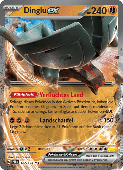 Dinglu-ex 127/193 Entwicklungen in Paldea Pokémon Karte