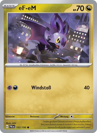 eF-eM 152/193 Entwicklungen in Paldea Pokémon Karte