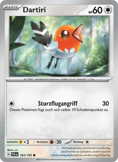 Dartiri 163/193 Entwicklungen in Paldea Pokémon Karte