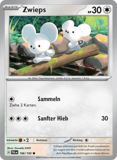 Zwieps 166/193 Entwicklungen in Paldea Pokémon Karte