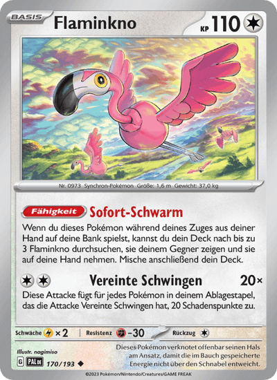 Flaminkno 170/193 Entwicklungen in Paldea Pokémon Karte