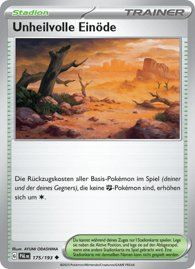 Unheilvolle Einöde 175/193 Entwicklungen in Paldea Pokémon Karte