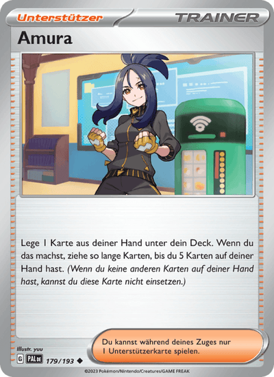 Amura 179/193 Entwicklungen in Paldea Pokémon Karte