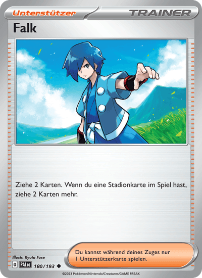 Falk 180/193 Entwicklungen in Paldea Pokémon Karte
