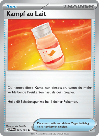 Kampf au Lait 181/193 Entwicklungen in Paldea Pokémon Karte