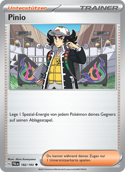 Pinio 182/193 Entwicklungen in Paldea Pokémon Karte