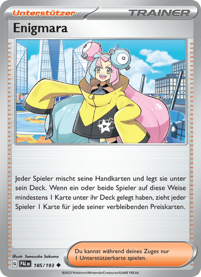 Enigmara 185/193 Entwicklungen in Paldea Pokémon Karte