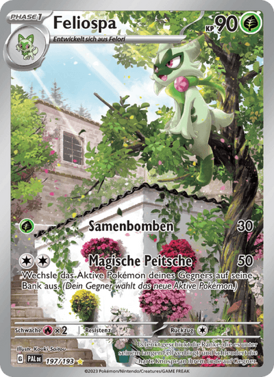 Feliospa 197/193 Entwicklungen in Paldea Pokémon Karte