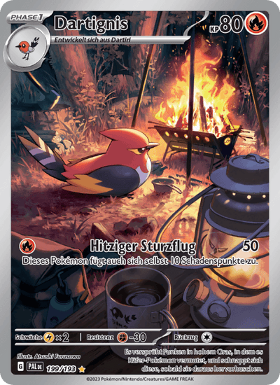 Dartignis 199/193 Entwicklungen in Paldea Pokémon Karte