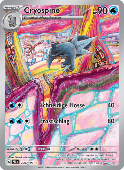 Cryospino 209/193 Entwicklungen in Paldea Pokémon Karte