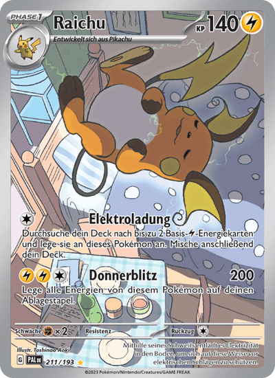 Raichu 211/193 Entwicklungen in Paldea Pokémon Karte