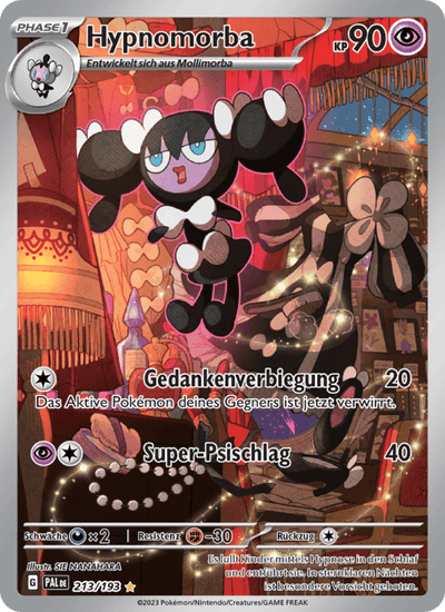 Hypnomorba 213/193 Entwicklungen in Paldea Pokémon Karte