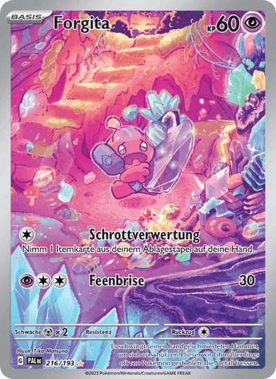Forgita 216/193 Entwicklungen in Paldea Pokémon Karte