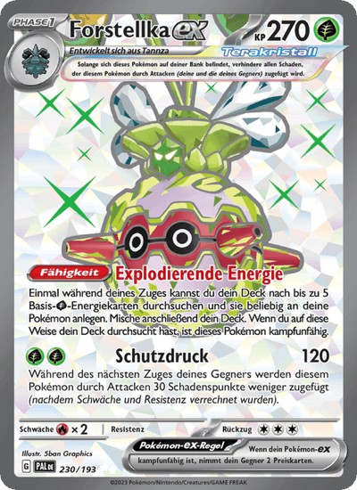 Forstellka-ex 230/193 Entwicklungen in Paldea Pokémon Karte