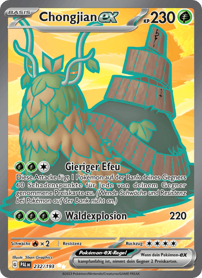 Chongjian-ex 232/193 Entwicklungen in Paldea Pokémon Karte
