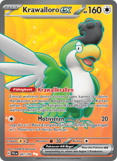 Krawalloro-ex 247/193 Entwicklungen in Paldea Pokémon Karte