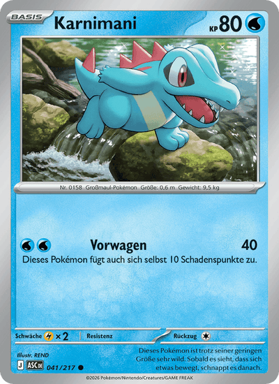 Karnimani 041/217 Erhabene Helden Pokémon Karte
