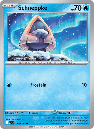 Schneppke 046/217 Erhabene Helden Pokémon Karte