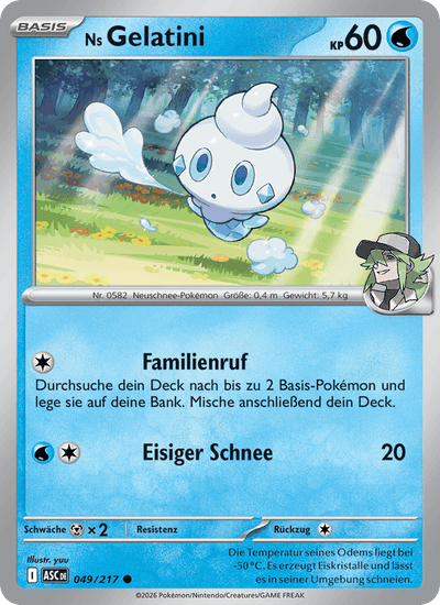Ns Gelatini 049/217 Erhabene Helden Pokémon Karte
