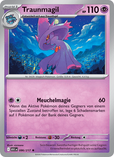 Traunmagil 086/217 Erhabene Helden Pokémon Karte
