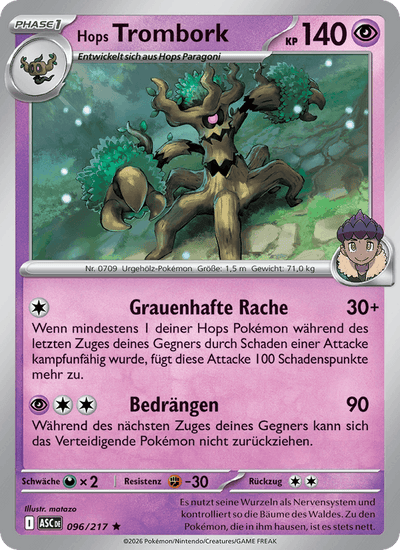 Hops Trombork 096/217 Erhabene Helden Pokémon Karte
