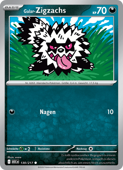 Galar-Zigzachs 130/217 Erhabene Helden Pokémon Karte
